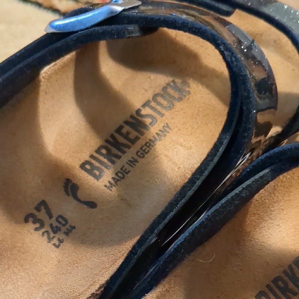 Birkenstock Salina Black Sandals with Adjustable Straps & Cork Footbed Size 37N - Picture 5 of 12